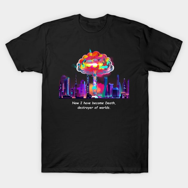 Colorfull Atomic Explosion T-Shirt by InspirationPL